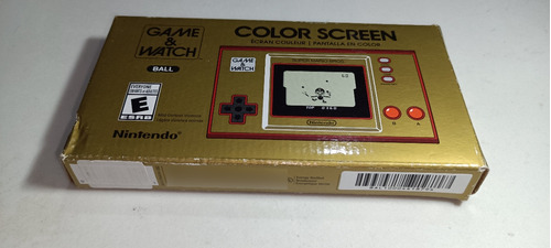 Nintendo Game & Watch Super Mario Bros. Color  Rojo Y Dorado