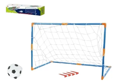 Arco De Futbol + Pelota Futsal Juego Deportivo 90x56x46cm
