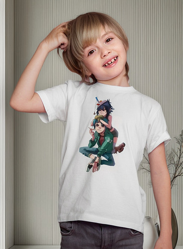 Playera Infantil Unisex Gz Gorillaz 2-d Noodle P12