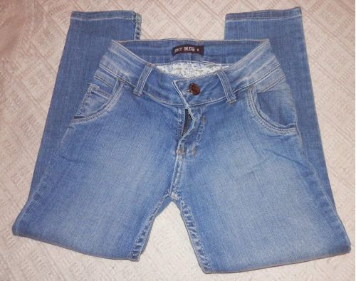 Pantalón Chupín Jean Sky Blue -niña 4-5 Años-talle 6