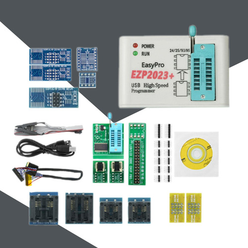 Programador Flash Ezp2023 Com 15 Adaptadores Gravar Cópia