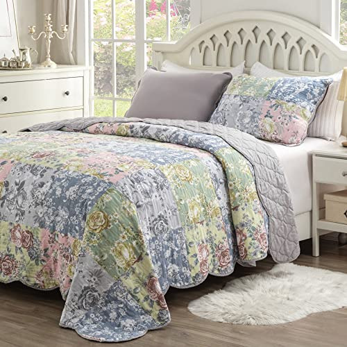 Juego De Edredón Emma De Estilo Vintage Greenland Home, 2 Pi