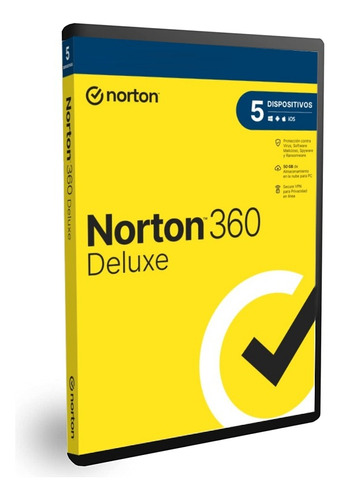 Norton 360 Deluxe/5 Dispositivos/1 Año