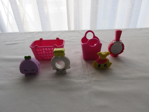 Lote De 4 Shopkins Y 2 Canastas, Mac Donald's, 2013, Impecab