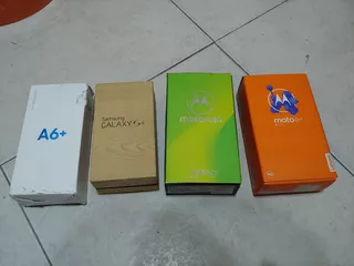 5 Cajas : Samsung Galaxy S4 A6+ Motorola G6 Plus E4 E5 Plus