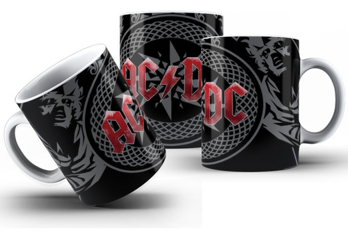 Caneca Personalizada Banda Hard Rock Ac-dc Porcelana 325ml
