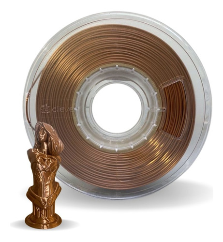 Filamento Pla Silk | 1,75mm | 1 Kg | Cliever Cor Bronze