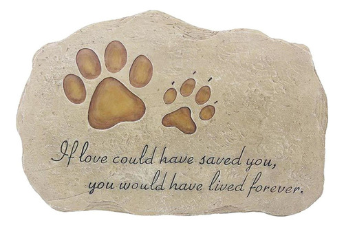 Lápida De Piedra Conmemorativa De Resina Para Mascotas