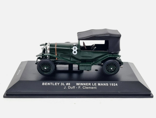 Bentley 3l #8 Ganador Le Mans 1924, Ixo Escala 1/43 Verde Oscuro