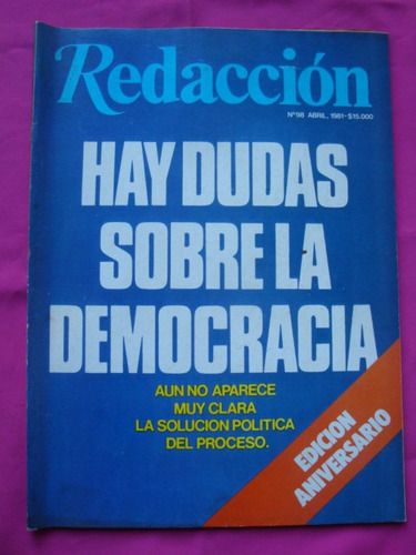 Revista Redaccion N° 98 1981 Edicion Aniversario