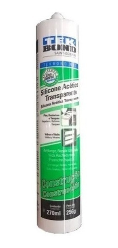 Silicona Universal 270ml Transparente Tek Bond | Gran