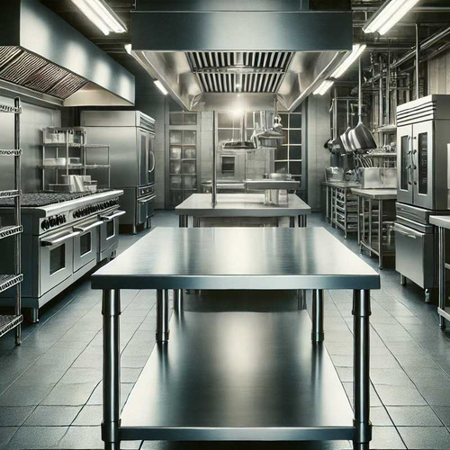 Bancada Mesa Total Inox 190x70cm Industrial Com Prateleira
