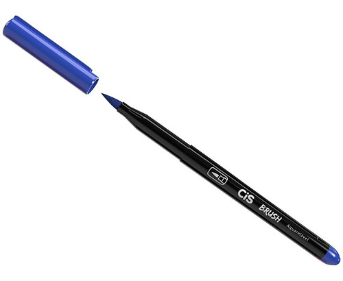 Caneta Marcador Artístico Brush Pincel Estojo 12 Cores Cis