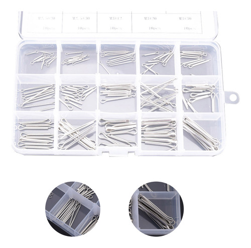 Alfileres Divididos De Acero Inoxidable, 150 Piezas, 15 Tipo