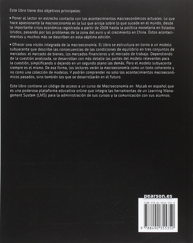 Libro De Macroeconomía Olivier Blanchard 7 Ed Pearson