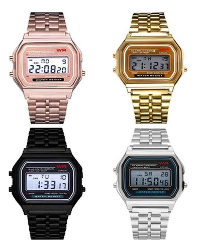 Reloj Caballero Cazio Retro Vintage A168 Dorado Dorado Dorado