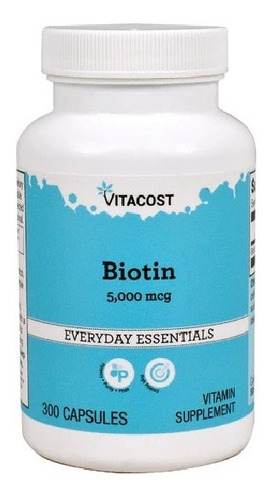 Biotin 300 Caps 5,000 Mg  De Vitacost