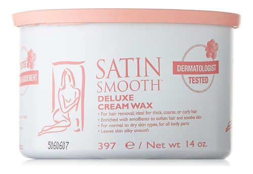 Satin Smooth Deluxe Crema Cera Pot, 14 Onzas