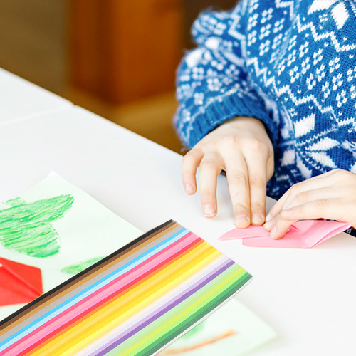 Papel De Origami Para Niños Hecho A Mano Con Forma De Estrel