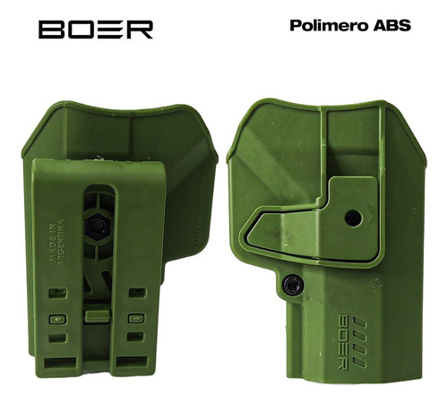 Imagen 4 de 10 de Funda Pistolera Boer Nivel 2 Ucpro Bo7c - Lisa