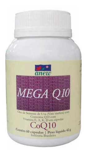 Mega Q10 (coenzima Q10) Anew 60 Cápsulas