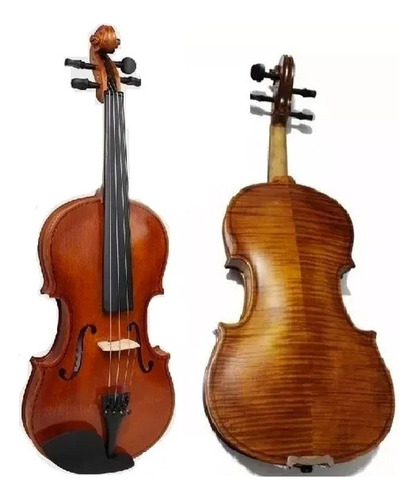 Violin Estudiante Amvl007 4/4 Atigrado Amadeus Cellini Full Color Café