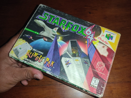 Caja Para Star Fox 64 De Nintendo Colección Box Solamente