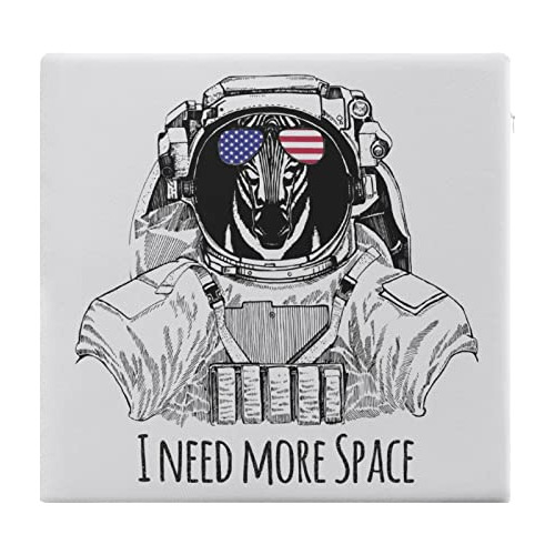 Need More Space Zebra Astronaut Seat Cushion With Memory Foa