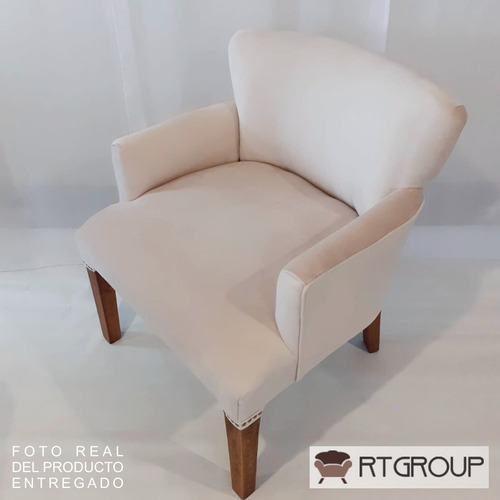 Imagen 4 de 10 de Silla Sillon Matero Poltrona Apoyabrazos Pana Donn Premium