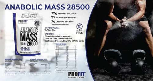Imagen 4 de 6 de Hipercalórico Anabolic Mass 28500 3kg