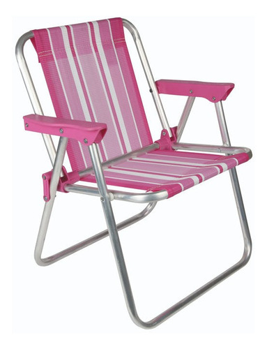 Imagen 1 de 5 de Sillon Silloncito Infantil Niños Chicos Rafia Aluminio Mor