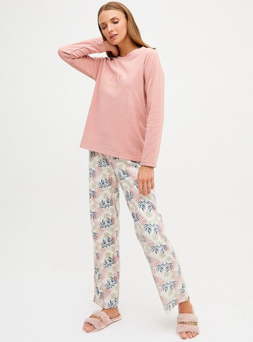 Pijama Mujer Polar Diseño Estampado 