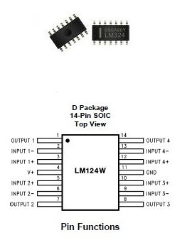 Lm324 Smd Tipo Soic De 14 Pines, Kit De Tres Chips