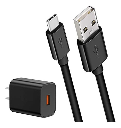 Cable Usb-c De 1 M/3 Pies Y Cargador De Pared Ac Para Tablet