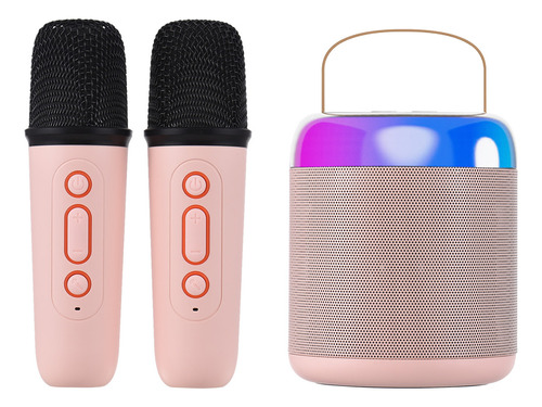 Micrófonos Bt Singing Karaoke y Ktv Karaoke para el hogar, color rosa