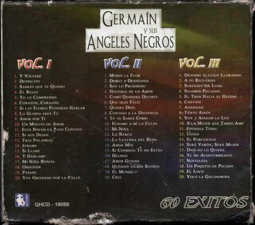 Germaín Y Sus Ángeles Negros / 60 Éxitos 3 Cds (Usado)