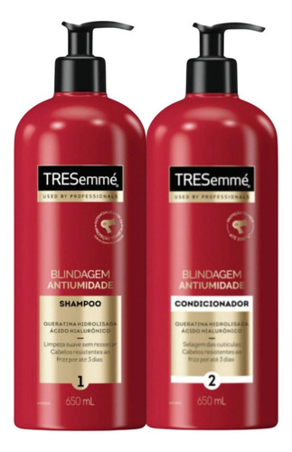 Tresemmé Blindagem Shampoo Condicionador 650m + Máscara 400g