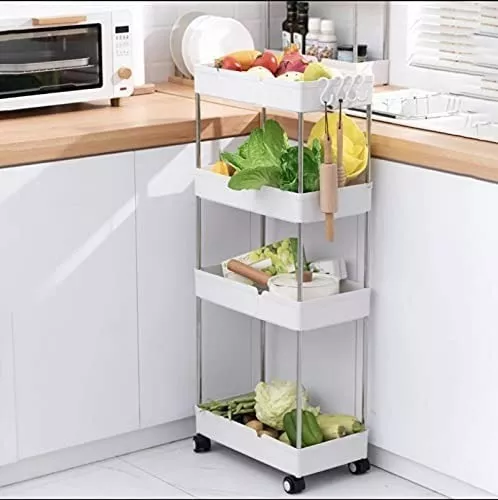 Organizador Baño Carro Cocina Organizador Cocina 4 Niveles