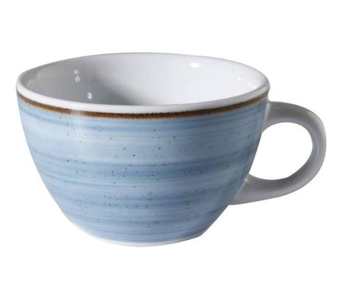 Taza De Té 260 Cc Azul/mar Artisan - Pintada A Mano