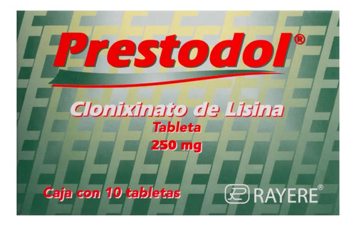 Clonixinato De Lisina 250 Mg Prestodol Caja Con 10 Tabletas
