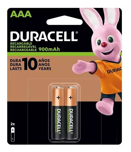 Pilas AAA alcalinas recargables Duracell para uso diario