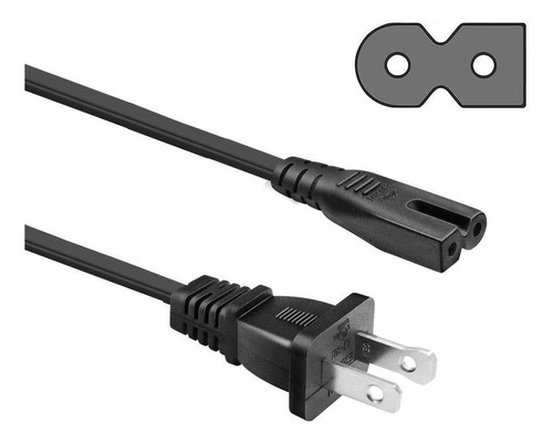 [ul Listed] Nahao 2 Prong 6ft Polarized Ac Cable De Alimenta