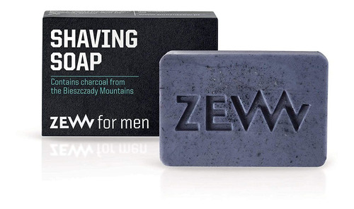 Zew For Men Jabón De Afeitar Natural Con Carbón Activado 2.9
