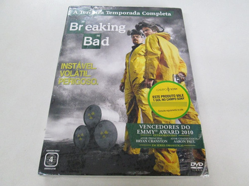 Box Original: Breaking Bad 3ª Temporada 4 Dvds Vitorsvideo