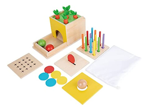 Adena Montessori 5 En 1 Object Permanence Box Toddler Play K