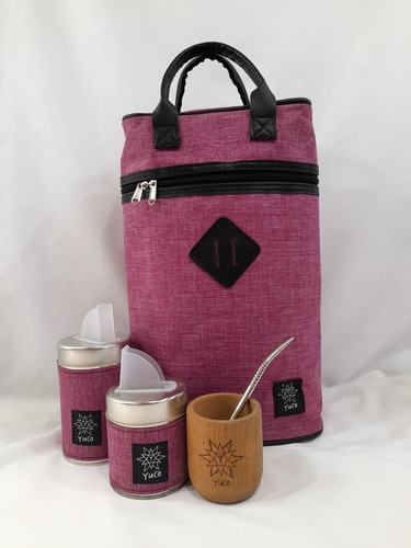 Imagen 5 de 7 de Equipo De Mate Set Matero | Bolso + Mate +yerbera +azucarera