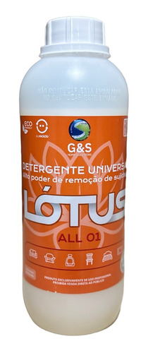 Detergente Universal All 01 G&s Lótus Para Estofados 1l