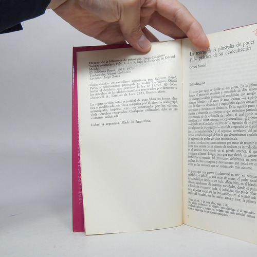 Sociopsicoanálisis 2 Libros Gerard Mendel Amorrortu 1973 Cf1