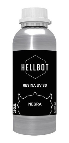Resina Hellbot Dura Estandar 405nm250ml Impresora 3d Dlp Lcd