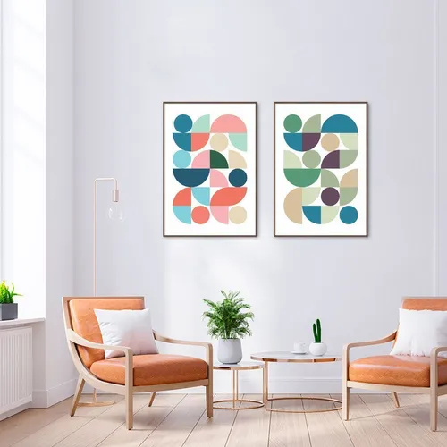 comprar Quadro Bauhaus Colors 142x100 2-100x70 Filete Marrom